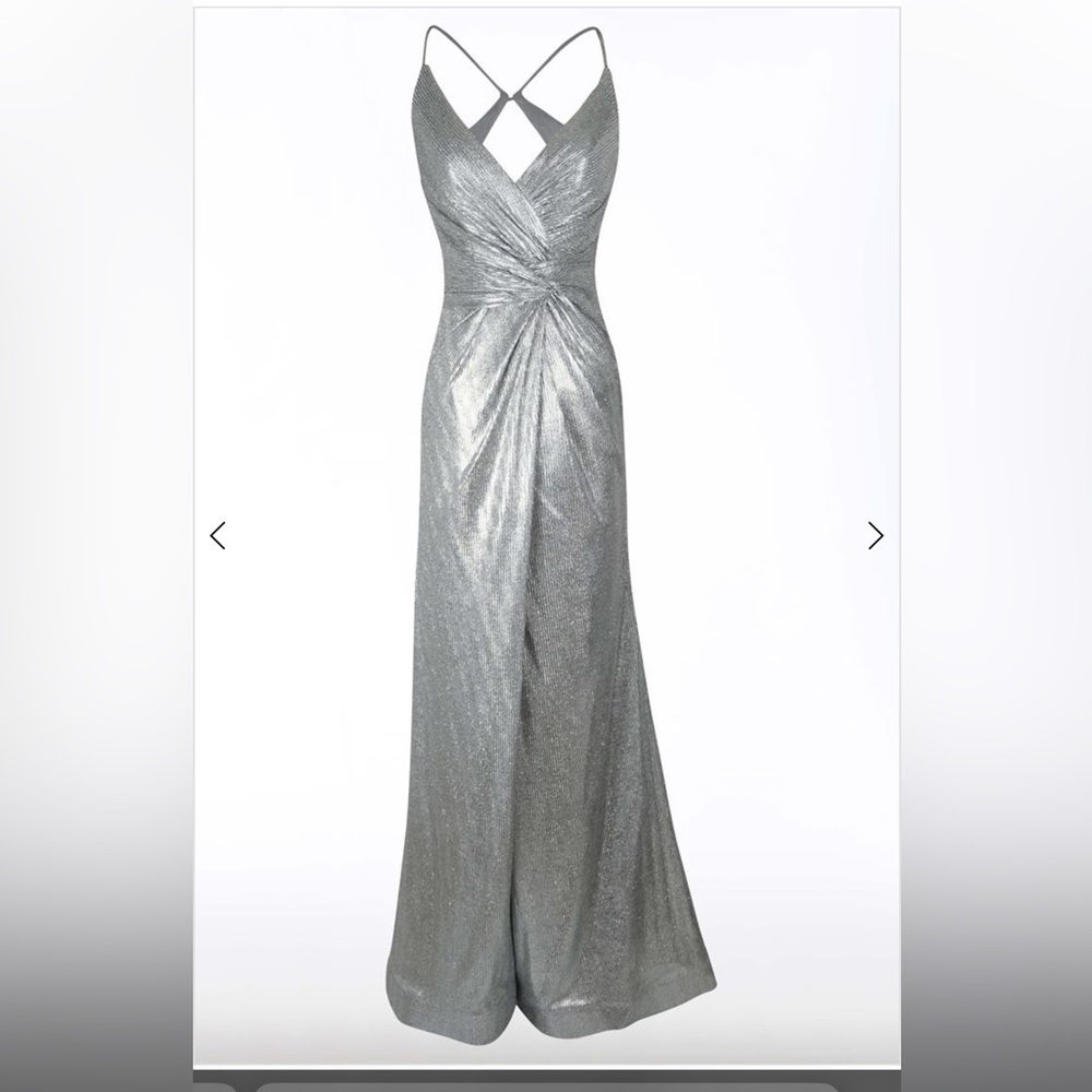 Woman Silver Dress